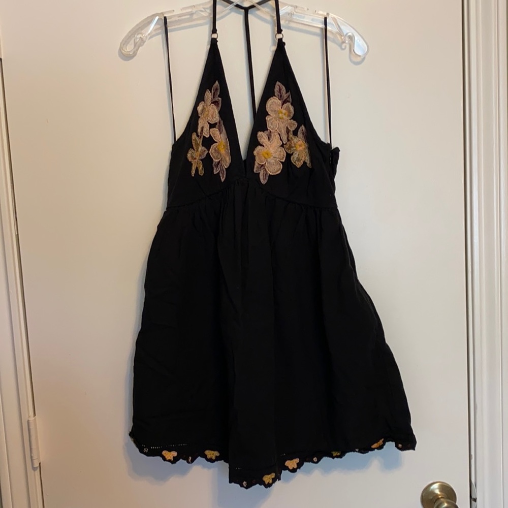 Free People Racer Back Embroidered Dress